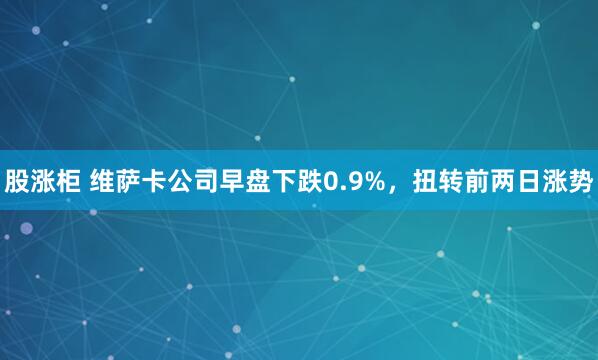 股涨柜 维萨卡公司早盘下跌0.9%，扭转前两日涨势
